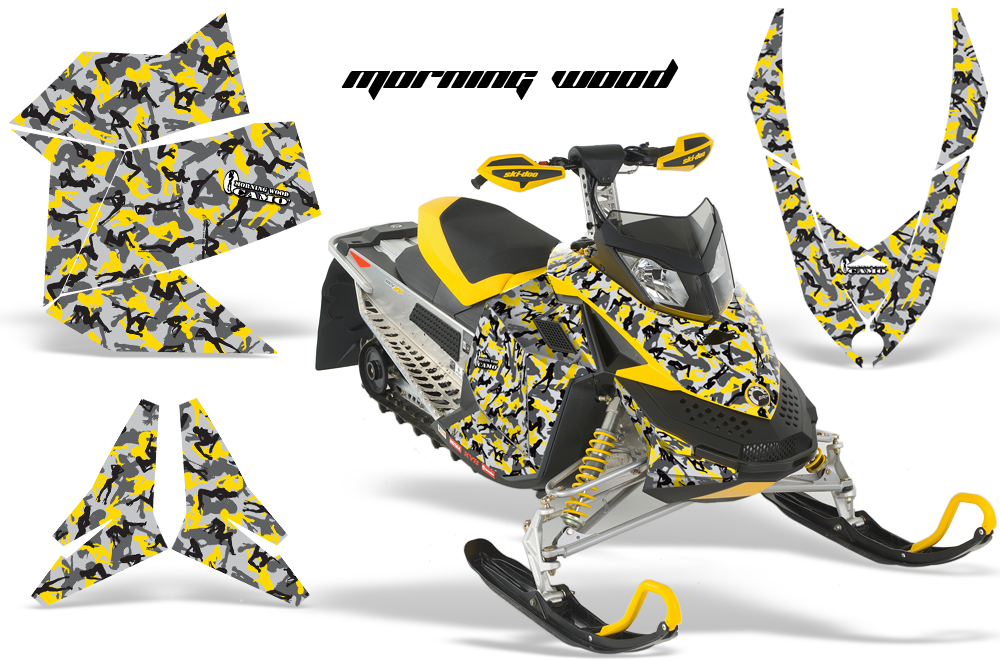 Skidoo REV XP Graphics Kit YELLOW MorningWood